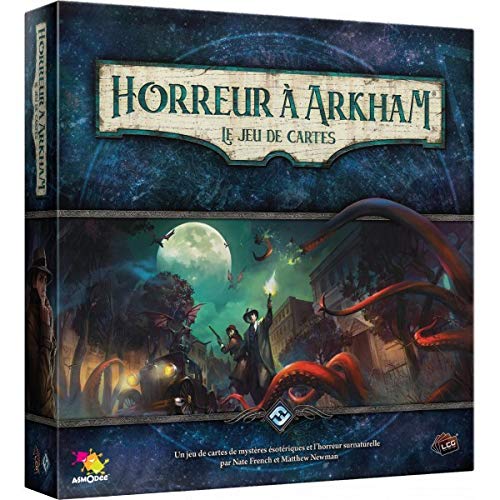 Horror a Arkham - Juego de Cartas de Asmodee - Juego de Mesa - Juego de Cartas evolutivo - Juego cooperativo