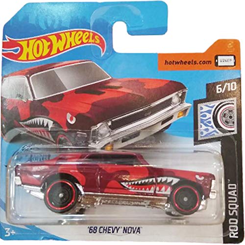 Hot Wheels 68 Chevy Nova 6/10 Rod Squad 2020 Hot Wheels 68 Chevy Nova 6/10 Rod Squad 2020
