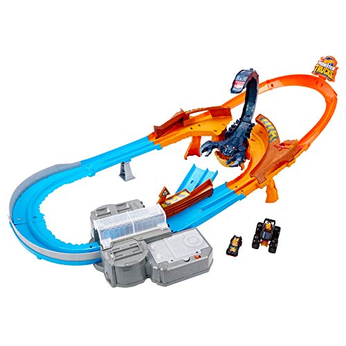 Hot Wheels Monster Trucks Escorpión súper impulso, pistas de coches de juguete (Mattel GNB05) Hot Wheels Monster Trucks Escorpión súper impulso, pistas de coches de juguete (Mattel GNB05)