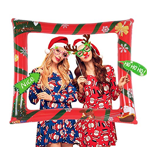 HOWAF Navidad Inflable Photo Booth Marco Selfie Gracioso Navidad Cabina de Fotos Marco Fotos Photocall Accesorios para Navidad Año Nuevo Fiesta Decoración Artículo HOWAF Navidad Inflable Photo Booth Marco Selfie Gracioso Navidad Cabina de Fotos Marco Fotos Photocall Accesorios para Navidad Año Nuevo Fiesta Decoración Artículo