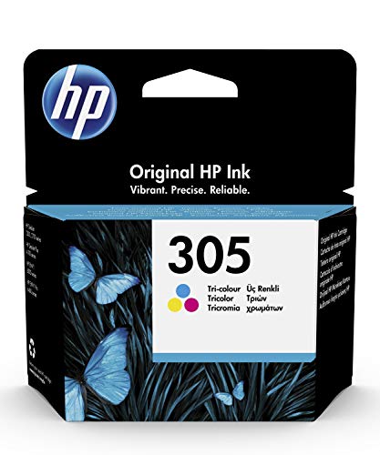 HP 305 3YM60AE, Tricolor, Cartucho de Tinta Original, compatible con impresoras de inyección de Tinta HP DeskJet 2700, 2730, 4100, 4134, Envy Serie 6020, 6030, 6420, 6430 HP 305 3YM60AE, Tricolor, Cartucho de Tinta Original, compatible con impresoras de inyección de Tinta HP DeskJet 2700, 2730, 4100, 4134, Envy Serie 6020, 6030, 6420, 6430