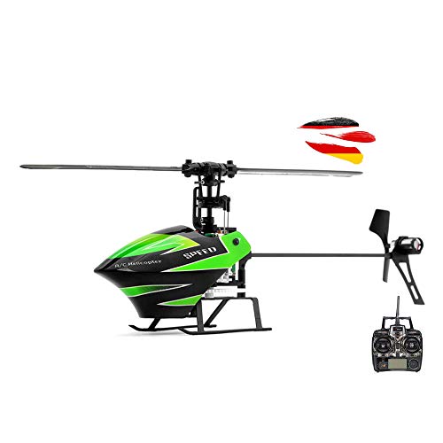 HSP Himoto - Helicóptero radiocontrol Mini Helicóptero Flybarless RC (Single rotor de helicóptero de 4 canales con tecnología de 3 Axis giroscopio y 2,4 GHz Incluye kit de Crash 4 canales