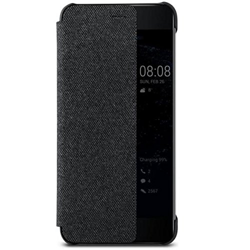 Huawei P10 Flip View Cover, Gris Oscuro - apropiado para P10
