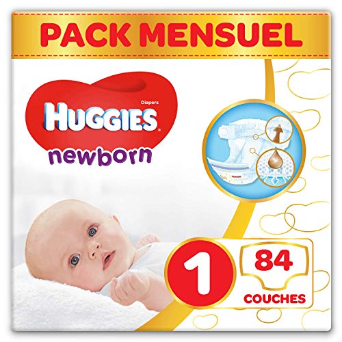 Huggies Newborn Pañales Recién Nacido Talla 1 (2-5 kg) - 84 pañales