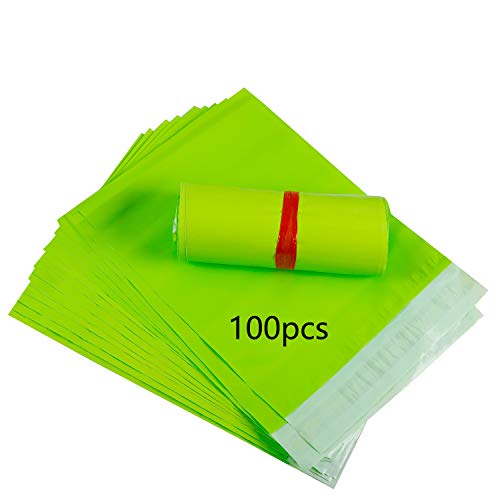 HVDHYY Bolsas para Envíos por Correo Sobres Postal Bolsa de Plástico para Envíos Postales 100Piezas 25cmX35cm B4 Verde Polietileno Autoadhesivas Embalaje Sobre para Envios Plastico Genérico