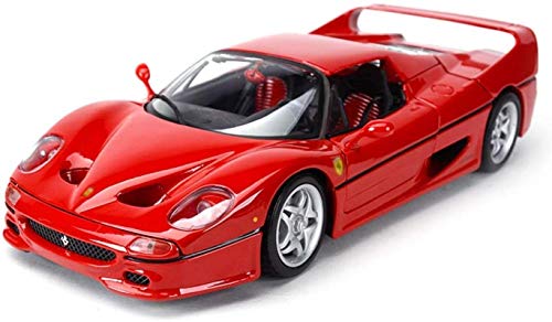 Hyzb Modelo de Coche 1:18 Ferrari F50 simulación de aleación de fundición Adornos de Juguete Sports Car Collection 25x10x7CM joyería