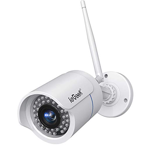 ieGeek Cámara de Vigilancia Exterior con Carcasa de Metal, Cámara de Seguridad WiFi 1080P, Visión Nocturna 25M, Impermeable IP66, Detección de Movimiento, Vista Remota con Teléfono/PC/Tableta ieGeek Cámara de Vigilancia Exterior con Carcasa de Metal, Cámara de Seguridad WiFi 1080P, Visión Nocturna 25M, Impermeable IP66, Detección de Movimiento, Vista Remota con Teléfono/PC/Tableta