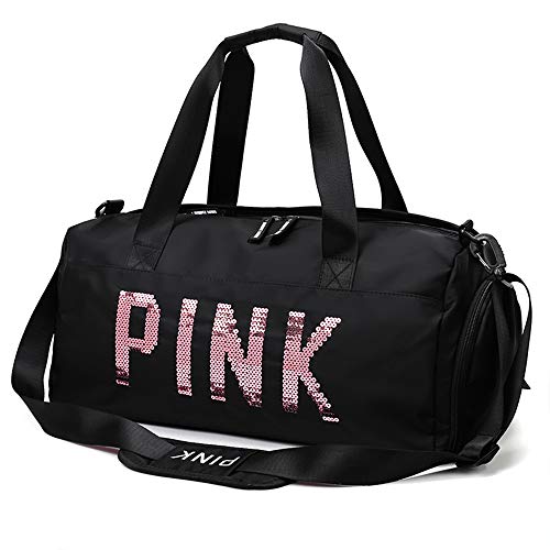 IEUUMLER Bolsa de Gimnasio Sports Gym Bag con Compartimento para Mujeres y Hombres IE127 (Black) IEUUMLER Bolsa de Gimnasio Sports Gym Bag con Compartimento para Mujeres y Hombres IE127 (Black)