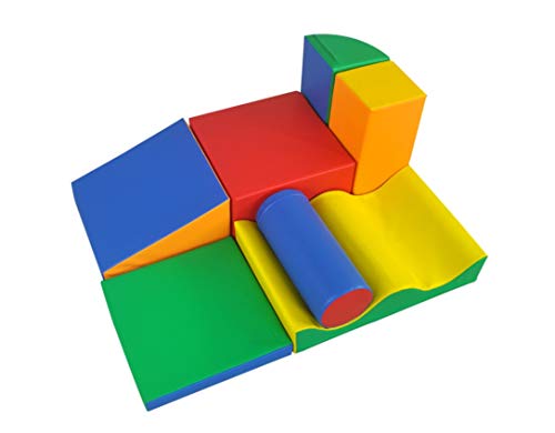 IGLU 7 XL Bloques de Espuma Figuras de Construcción Juguete para Aprendizaje Creativo Infantil Conjunto de Cubos Multicolores