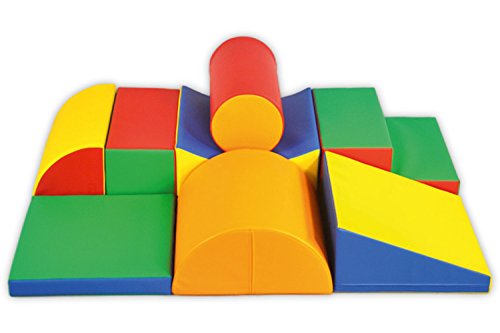 IGLU 8 XL Bloques de Espuma Figuras de Construcción Juguete para Aprendizaje Creativo Infantil Conjunto de Cubos Multicolores