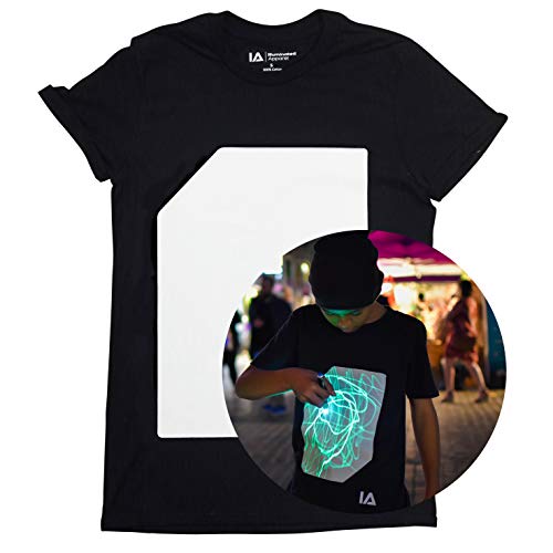 Illuminated Apparel Camisetas Luminosas Interactivas (9-11 Años, Negro/Verde) Illuminated Apparel Camisetas Luminosas Interactivas (9-11 Años, Negro/Verde)