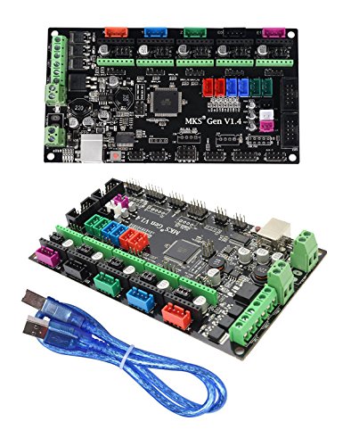 Impresora 3D MKS Ramps1.4 Placa madre de impresión 3D Mega 2560 R3 Placa base de control compatible con USB (MKS Gen V1.4)