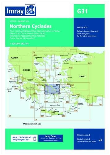 Imray Chart G31: Northern Cyclades (G Charts)