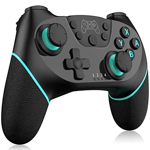 Inalámbrico Mando para Switch, RegeMoudal Bluetooth Controlador para Switch, Switch Gamepad Joystick con Batería Recargable, Vibración, Turbo, Giroscopio Función para Switch/Lite