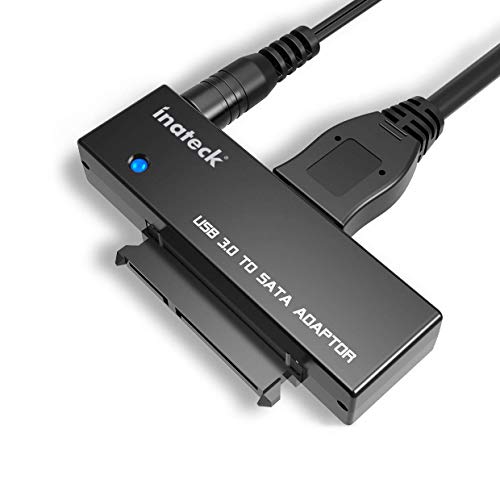 Inateck USB 3.0 a SATA Adaptador Convertidor para 2.5/3.5 Pulgadas Disco Duro HDD SSD con 12V/2A Fuente de Alimentación, Negro Inateck USB 3.0 a SATA Adaptador Convertidor para 2.5/3.5 Pulgadas Disco Duro HDD SSD con 12V/2A Fuente de Alimentación, Negro