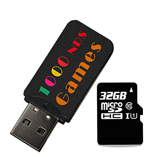 Incluye 1190 NDS Games 32 GB TF con Adaptador USB para DS / 2DS / 3DS Incluye 1190 NDS Games 32 GB TF con Adaptador USB para DS / 2DS / 3DS