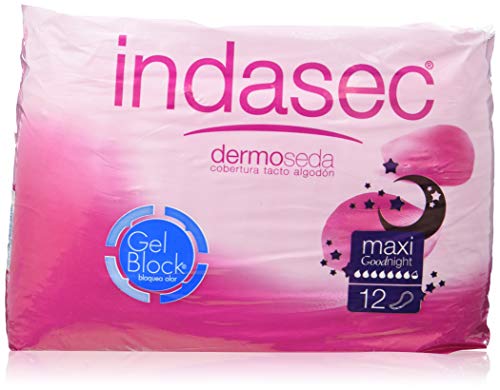 Indasec Dermoseda Good Night Compresa Incontinencia Maxi - 12 Unidades