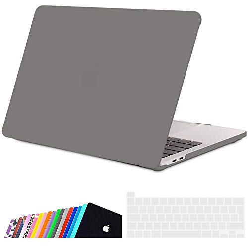 iNeseon Funda MacBook Pro 13 Pulgadas (Versión 2020) con Touch Bar, Ultra Delgado Carcasa Protector Case Cover para Modelo A2338(M1)/ A2251/ A2289, Gris