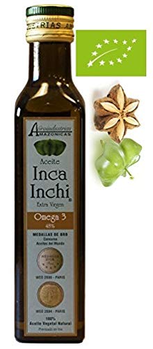 Inka foods, Aceite de SACHA INCHI, ecológico, contiene Omega 3-6-9 Vegetal, 250 ml