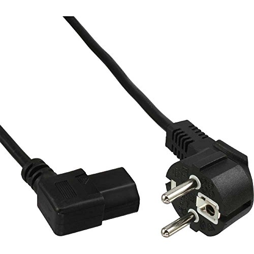 InLine 16752N - Cable de alimentación (1 metro), negro
