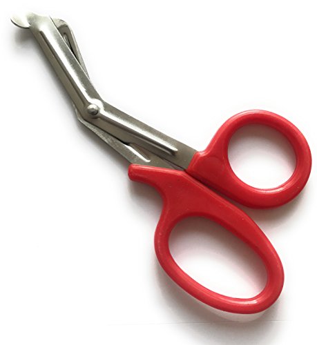 INSGB® - Tijeras de corte, resistente, de primeros auxilios, ideales para enfermeros, servicios paramédicos, de urgencia o técnicos de emergencia, small, Red, 1 INSGB® - Tijeras de corte, resistente, de primeros auxilios, ideales para enfermeros, servicios paramédicos, de urgencia o técnicos de emergencia, small, Red, 1