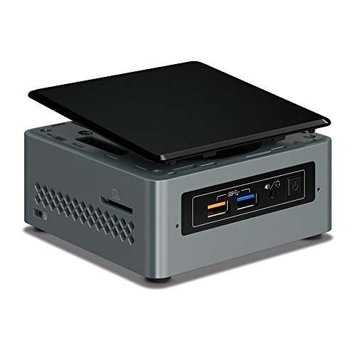 Intel NUC BOXNUC6CAYH - Kit ordenador Mini PC (Intel Celeron J3455, espacio para 8 GB DDR3L RAM, espacio para disco M.2 + 2.5" SSD/HDD, Intel HD Graphics 500)
