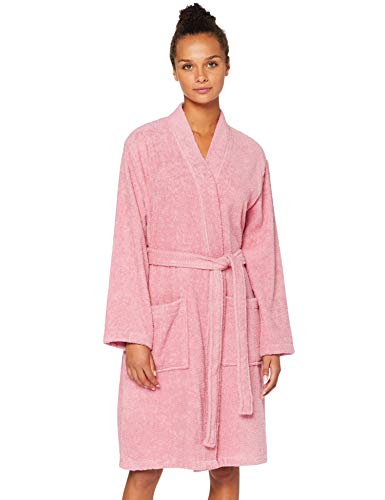 Iris & Lilly, Albornoz Corto de Rizo para Mujer, Rosa (Pink), XS Iris & Lilly, Albornoz Corto de Rizo para Mujer, Rosa (Pink), XS