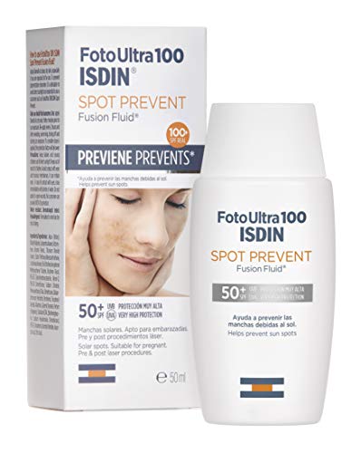 ISDIN Foto Ultra 100 Spot Prevent Fotoprotector Facial Fluido (SPF 50+) - 50 ml. ISDIN Foto Ultra 100 Spot Prevent Fotoprotector Facial Fluido (SPF 50+) - 50 ml.