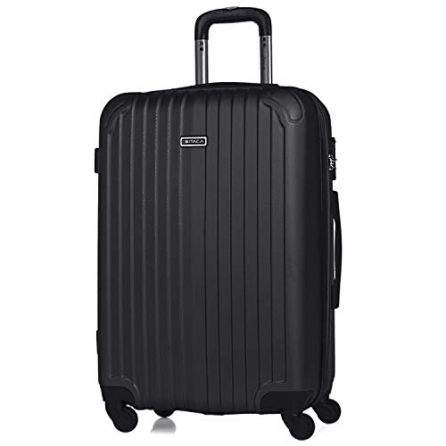 ITACA - Maleta de Viaje Trolley rígida 4 Ruedas 66 cm Mediana de abs. Dura Extensible y Ligera. Estudiantes y Profesionales Bonito diseño. t71560, Color Antracita ITACA - Maleta de Viaje Trolley rígida 4 Ruedas 66 cm Mediana de abs. Dura Extensible y Ligera. Estudiantes y Profesionales Bonito diseño. t71560, Color Antracita