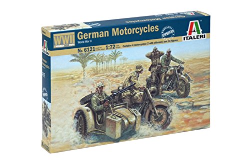 Italeri 6121S - Segundo Deutsch Guerra Mundial Motos