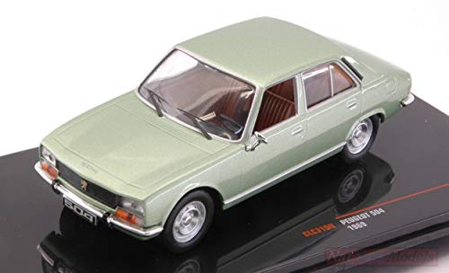 Ixo Model CLC319N Peugeot 504 1969 Met.Green 1:43 MODELLINO Die Cast Model Compatible con