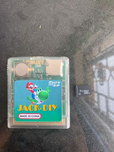 Jack diy GB / GBC cartucho de juego flash+8GB SD tarjeta de juegos