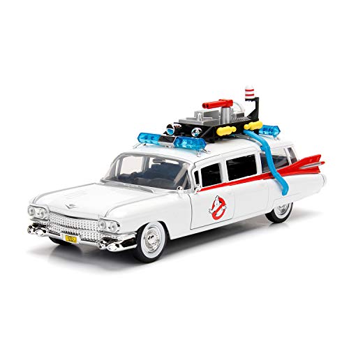 Jada- Cazafantasmas Coche ECTO-1 Metal 1:24 coleccionismo, Color blanco (253235000) Jada- Cazafantasmas Coche ECTO-1 Metal 1:24 coleccionismo, Color blanco (253235000)
