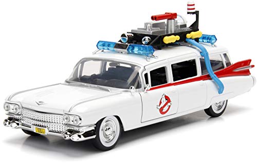 Jada Coche Cazafantasmas ECTO-1 Blanco, 1:24, Multicolor, Talla única (99731) Jada Coche Cazafantasmas ECTO-1 Blanco, 1:24, Multicolor, Talla única (99731)