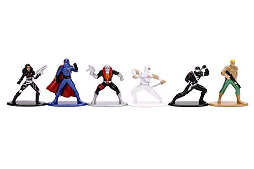 Jada - Set 6 Nanofiguras de Personajes GI Joe, Realizadas en Metal Fundido a Presión, 100% Licencia Oficial, Coleccionismo, 4 cm, para Niños a Partir de 8 Años y Adultos Jada - Set 6 Nanofiguras de Personajes GI Joe, Realizadas en Metal Fundido a Presión, 100% Licencia Oficial, Coleccionismo, 4 cm, para Niños a Partir de 8 Años y Adultos