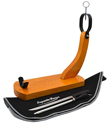 JAMONERO Gondola Modelo HUELVA Hammon EN Color Miel con Cuchillo JAMONERO CHAIRA Y Cubre Jamon DE Regalo, VALIDO para EL HOGAR como para Restaurante (Negro) LepantoHouse JAMONERO Gondola Modelo HUELVA Hammon EN Color Miel con Cuchillo JAMONERO CHAIRA Y Cubre Jamon DE Regalo, VALIDO para EL HOGAR como para Restaurante (Negro) LepantoHouse