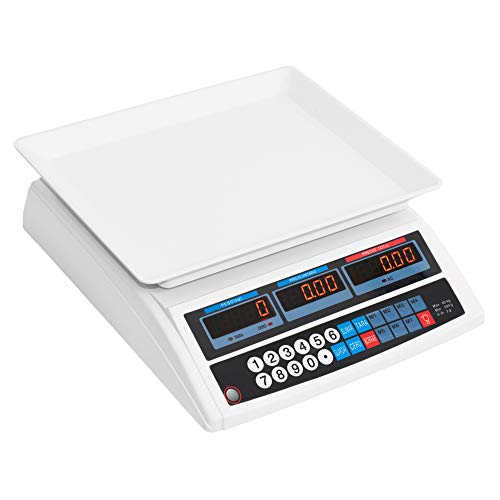 JEVX Bascula Comercial de 40kg 2 EN 1 con BATERIA Recargable y Enchufe 220V Precision 2 a 2 Gramos para Alimentos Fruteria Comercio Balanza hasta 40 Kilos Peso Digital Industrial JEVX Bascula Comercial de 40kg 2 EN 1 con BATERIA Recargable y Enchufe 220V Precision 2 a 2 Gramos para Alimentos Fruteria Comercio Balanza hasta 40 Kilos Peso Digital Industrial