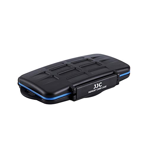 JJC Estuche Impermeable para 36 Ranura Tarjetas de memorias: 18 x Tarjetas Micro SD SDHC SDXC + 12 x Tarjetas SD + 6 x Tarjetas Compact Flash CF con mosquetón