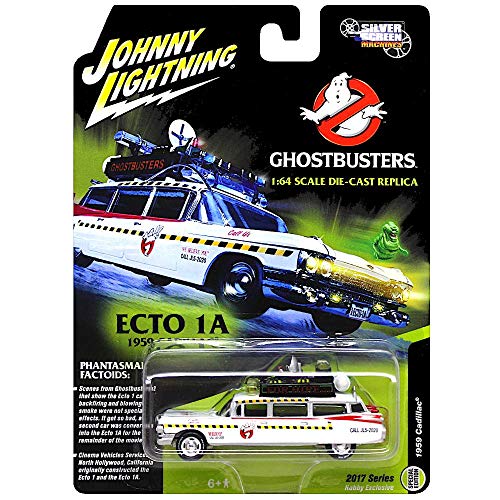 Johnny Lightning - Ecto 1A, un Cadillac Eldorado de 1959 como un Coche Fundido a presión, Escala 1/64