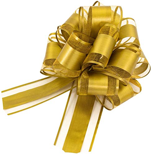 JPYH Lazos Regalo,5 Piezas Lazo de Tirar de Organza Grande Lazo de Envolver Regalo, para Envolver Regalos, para Navidad, Bodas, San Valentín, decoración, etc. JPYH Lazos Regalo,5 Piezas Lazo de Tirar de Organza Grande Lazo de Envolver Regalo, para Envolver Regalos, para Navidad, Bodas, San Valentín, decoración, etc.