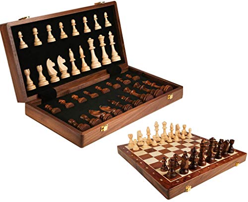 Juego De Damas De Ajedrez De Madera, Juego De Ajedrez, Tablero De Ajedrez Portátil, Tablero Plegable, Juego De Ajedrez Internacional para niños y Adultos,39 * 39CM Juego De Damas De Ajedrez De Madera, Juego De Ajedrez, Tablero De Ajedrez Portátil, Tablero Plegable, Juego De Ajedrez Internacional para niños y Adultos,39 * 39CM