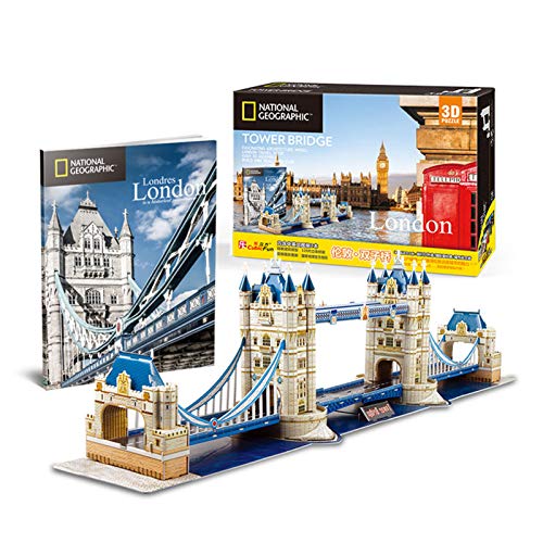 Juego de Modelos de Rompecabezas 3D, Rompecabezas de Bricolaje Paris-London-New York-London Twin Towers Rompecabezas de Modelos arquitectónicos, uilding 3D Puzzles Regalos para Adultos y niños