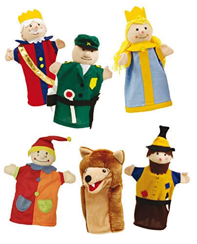 Juego de titeres Roba, figuras de títeres hechas de tela, juego de títeres para manos con 6 personajes, personajes para teatro de guiñol Juego de titeres Roba, figuras de títeres hechas de tela, juego de títeres para manos con 6 personajes, personajes para teatro de guiñol