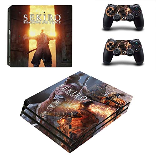 Juego Sekiro Shadows Die Twice Ps4 Pro Skin Sticker Calcomanía para Playstation 4 Console y 2 Controller Ps4 Pro Skin Sticker Vinilo