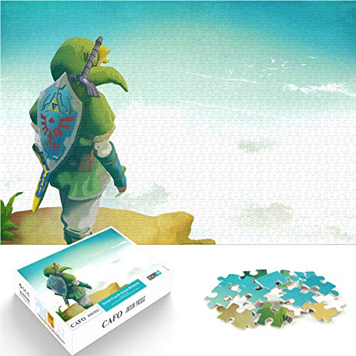Juguetes de rompecabezas para adultos y niños The Legend of Zelda Breath of the Wild 1000 piezas de rompecabezas de madera