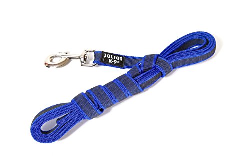 Julius-K9 216GM-B-S3 Color & Gray Correa de Perro del Estupendo-Apretón con Asa, 20 mm x 3 m, Azul y Gris Julius-K9 216GM-B-S3 Color & Gray Correa de Perro del Estupendo-Apretón con Asa, 20 mm x 3 m, Azul y Gris