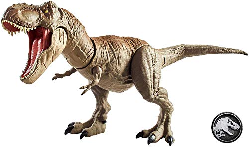 Jurassic World- Mandibula Extrema T Rex Dinosaurio de juguete, Multicolor (Mattel GCT91)