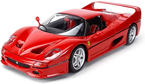 JYV Ferrari F50 Roadster Scale Modelo Coche en Rojo - Modelo de aleación de fundición Modelo COLECCIÓN DE Juguete - 25x10x7cm 1:18 Escala Modelo de Coche de aleación