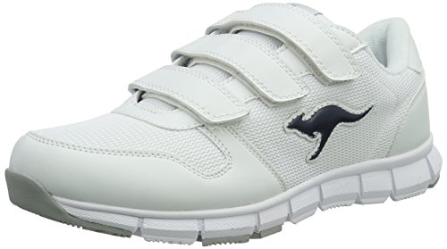 KangaROOS K-bluerun 701 B, Zapatillas Unisex Adulto, Blanco (White/Dk Navy 042), 42 EU