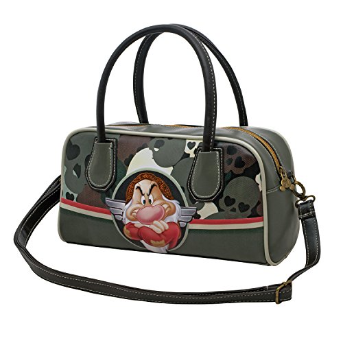 Karactermania Siete Enanitos Skull Biscuit Bolso Bandolera, 31 cm, Verde Karactermania Siete Enanitos Skull Biscuit Bolso Bandolera, 31 cm, Verde